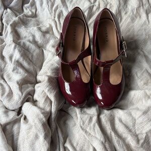 Torrid Kids Maroon T-Strap Dress Shoes